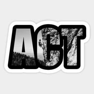 ACT Rock Climbing Sticker